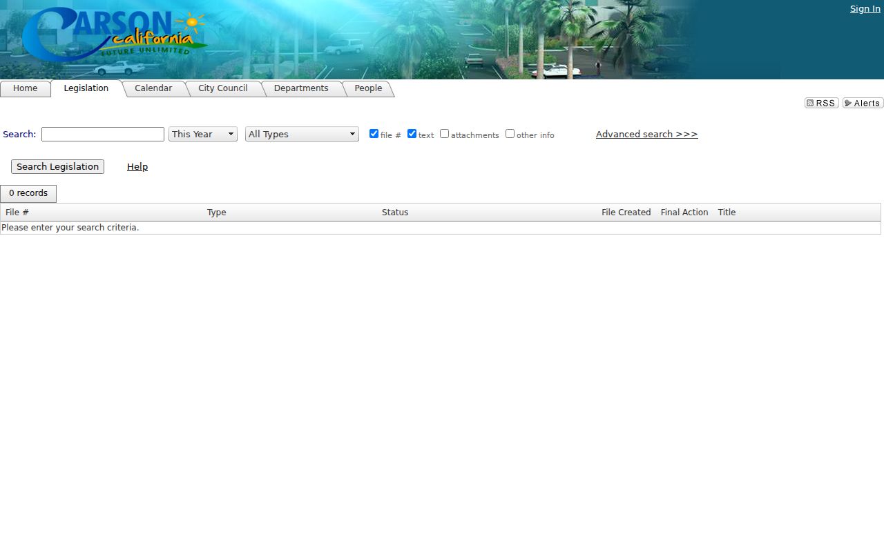 Carson residents directory municipal legislation search