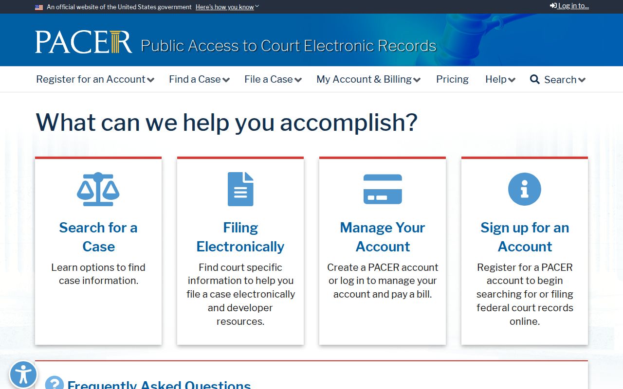 Carson resident lookup federal court PACER records